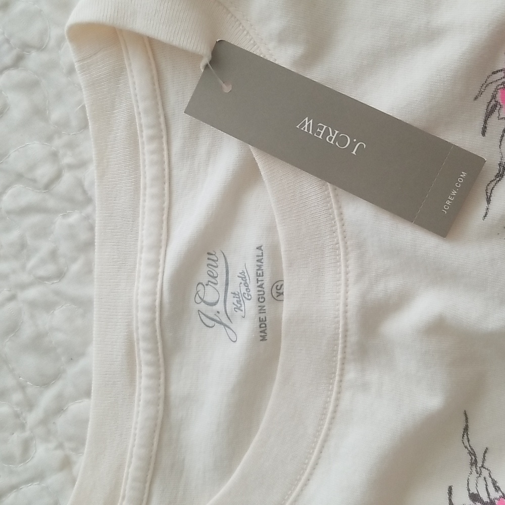 DONATED NWT J. Crew Broken-in Jersey "Sun Surf" Graphic T-Shirt DONATING 3/19 - Picture 4 of 5